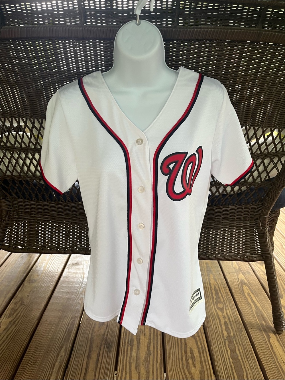 Washington Nationals MLB Women’s Cool Base Home Jersey White (Medium)